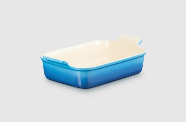 Le Creuset Stoneware Heritage Rectangular Dish - 26CM Marseille Blue