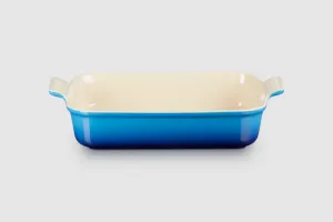 Le Creuset Stoneware Heritage Rectangular Dish 32CM/4L - Azure