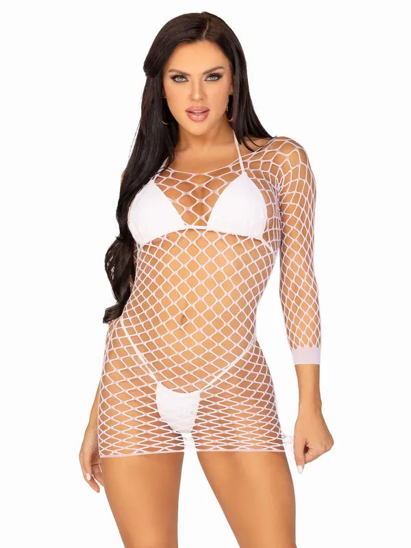 Leg Avenue Find Me In Paradise Net Mini Dress 86128