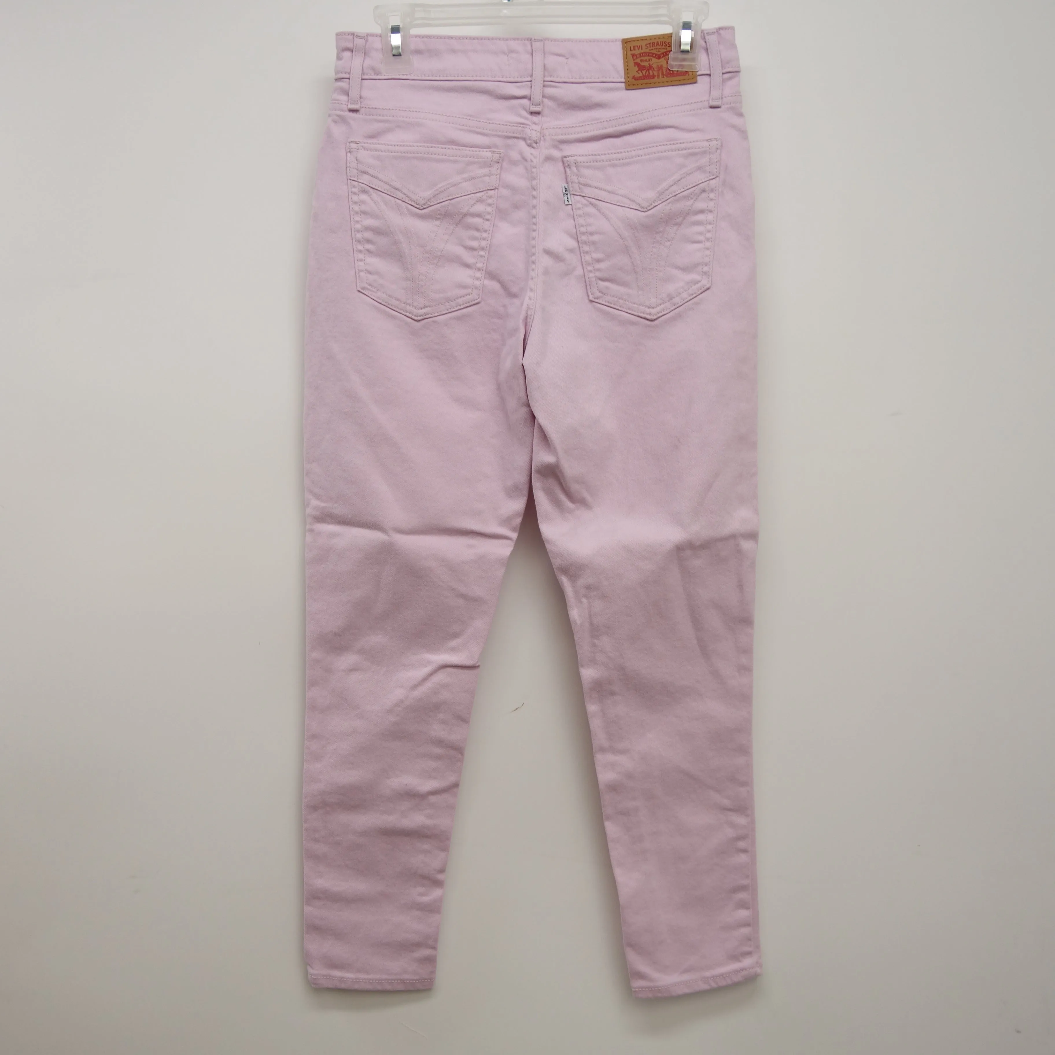 Levi's 721 0003 Womens Pastel Pink Wash Vintage High Rise Skinny Jean Size 6M / 28
