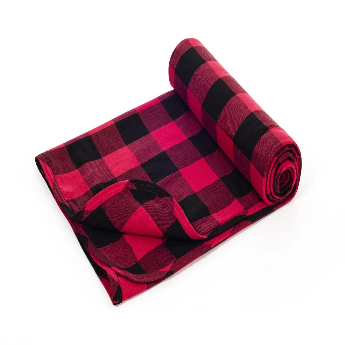 Lifetime Blanket (Toddler Blanket) - Red and black buffalo check