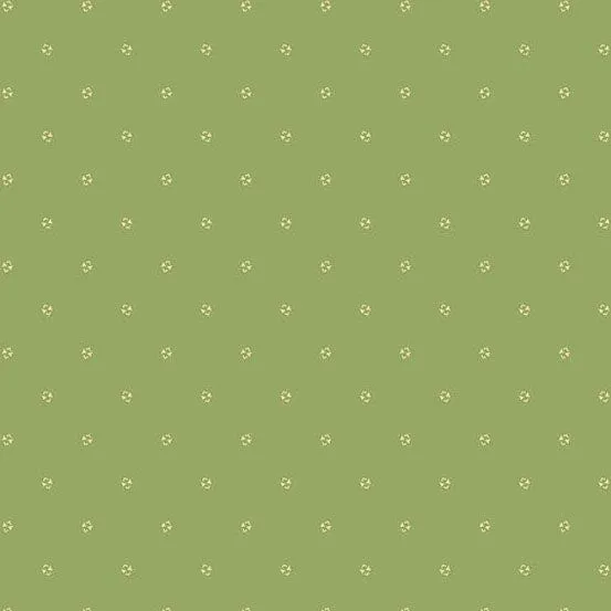 Little Gems Bow Ties Sage Green Fabric 1261-G