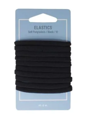 Mae 40-2261 East Ponytail Soft Black 10 Hair Accessory