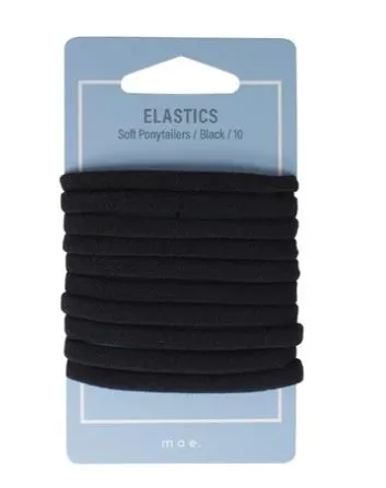Mae 40-2261 East Ponytail Soft Black 10 Hair Accessory