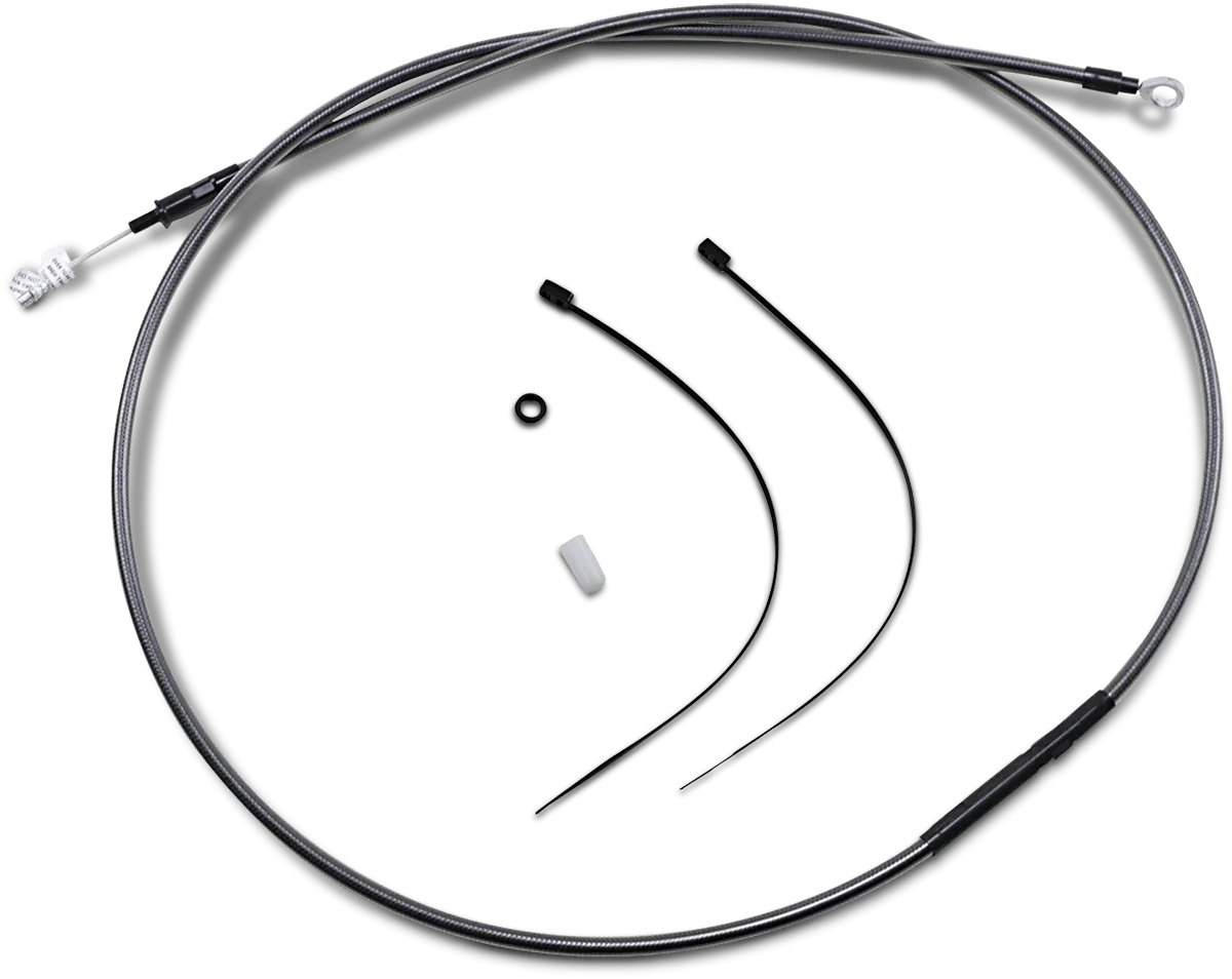 Magnum 421012HE Alternative Length Black Pearl Braided High Efficiency Clutch Cable - 80 11/16in.