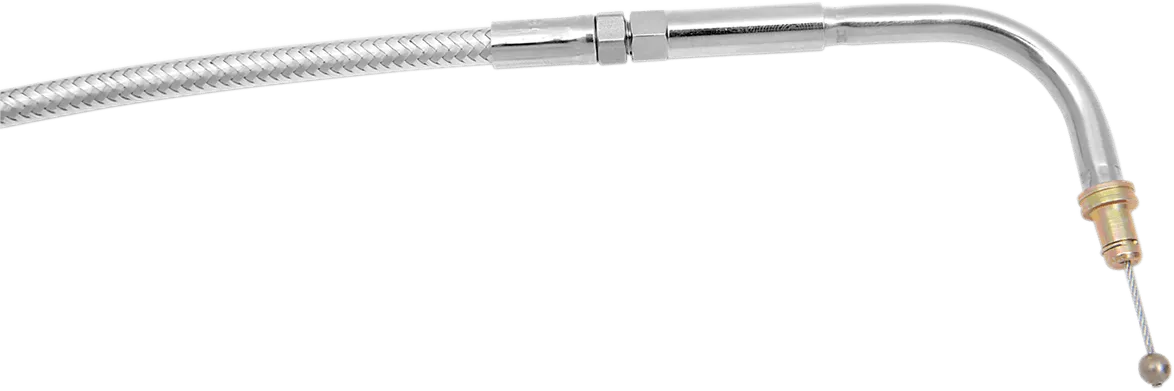 Magnum 5216HE Polished Stainless Steel High Efficiency Braided Clutch Cable - 64 7/16in.