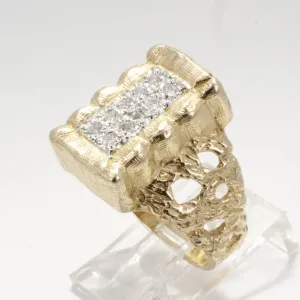 Mans Cotton Bale Diamond Ring