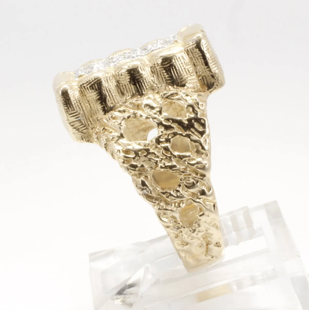 Mans Cotton Bale Diamond Ring