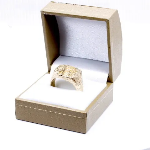 Mans Rice Ring made in Solid 14kt yellow gold for Rice Farmer