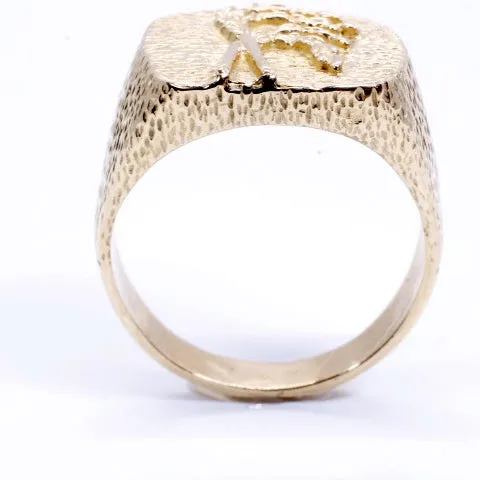 Mans Rice Ring made in Solid 14kt yellow gold for Rice Farmer