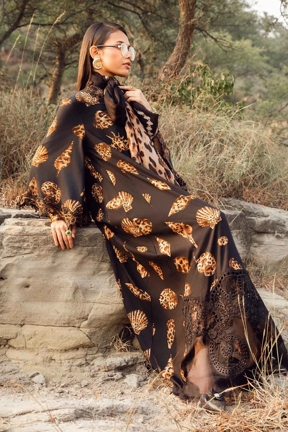 Maria.B Mprints Embroidered Lawn Unstitched Suit MPT 2410-B