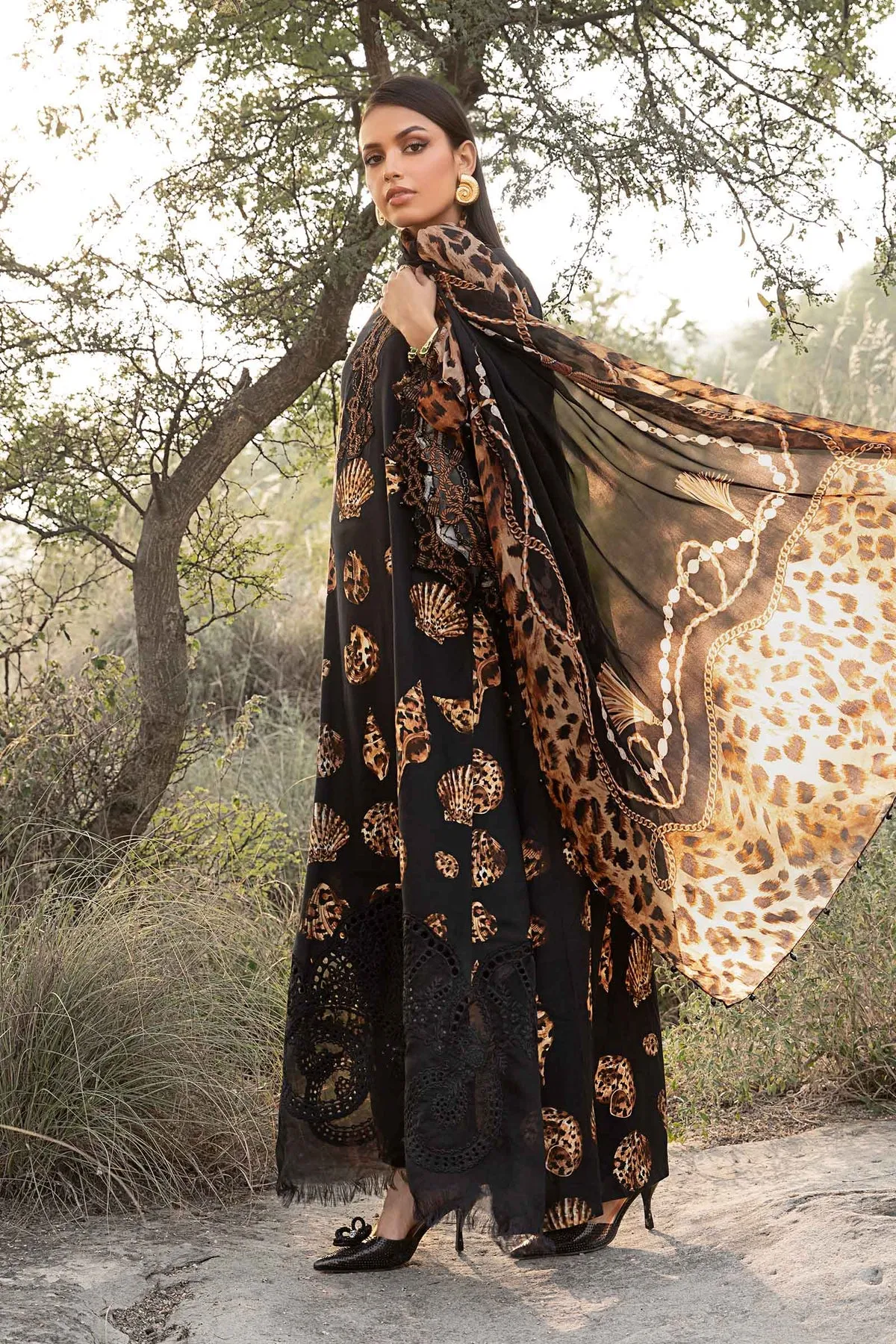 Maria.B Mprints Embroidered Lawn Unstitched Suit MPT 2410-B