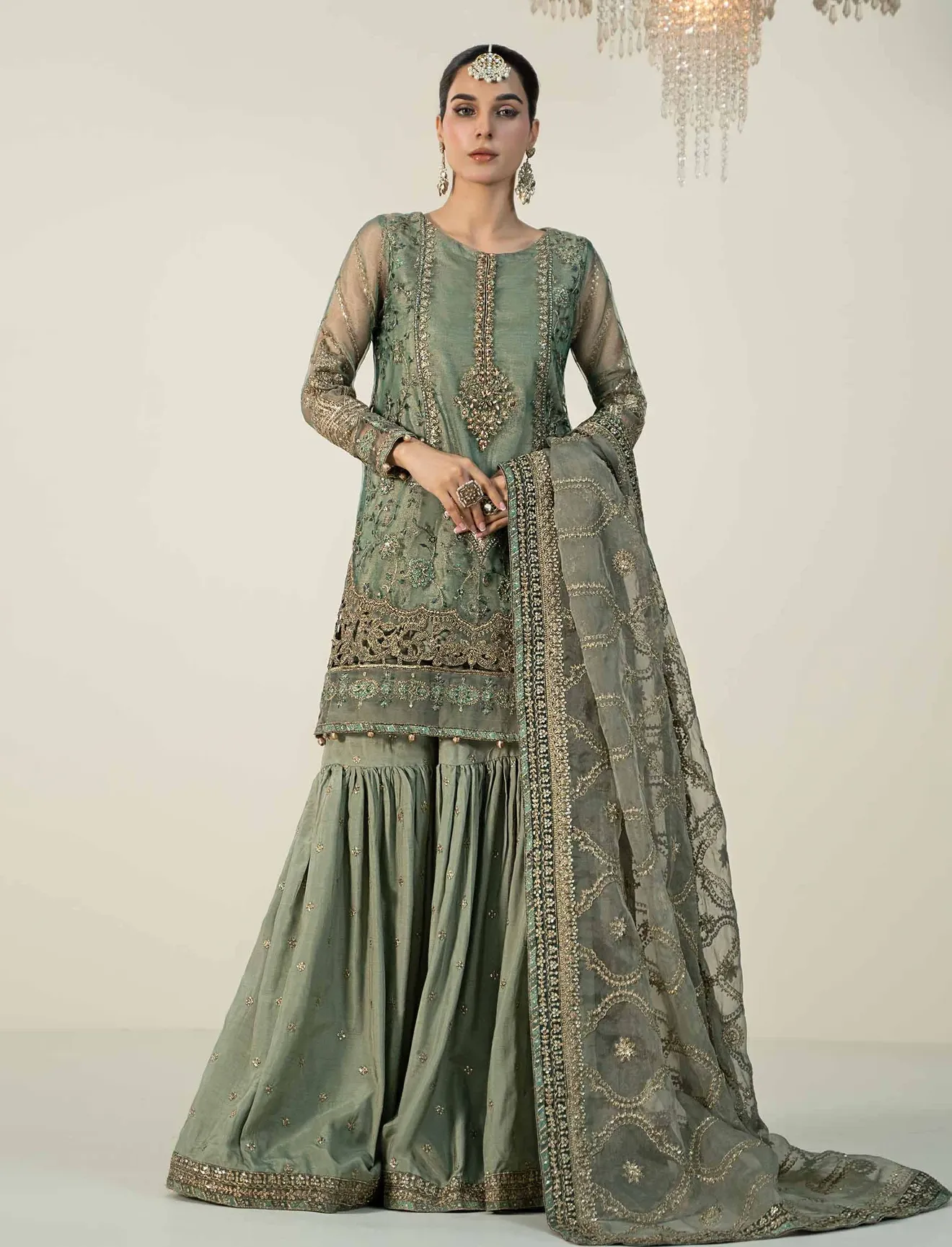 Maria.B Wedding Festive Organza Embroidered Collection SF-W24-24