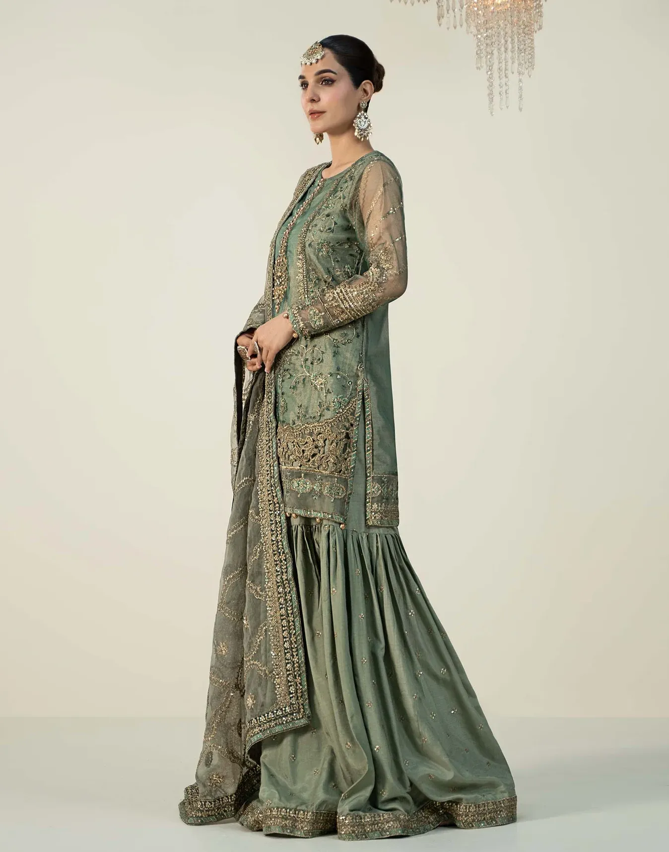 Maria.B Wedding Festive Organza Embroidered Collection SF-W24-24