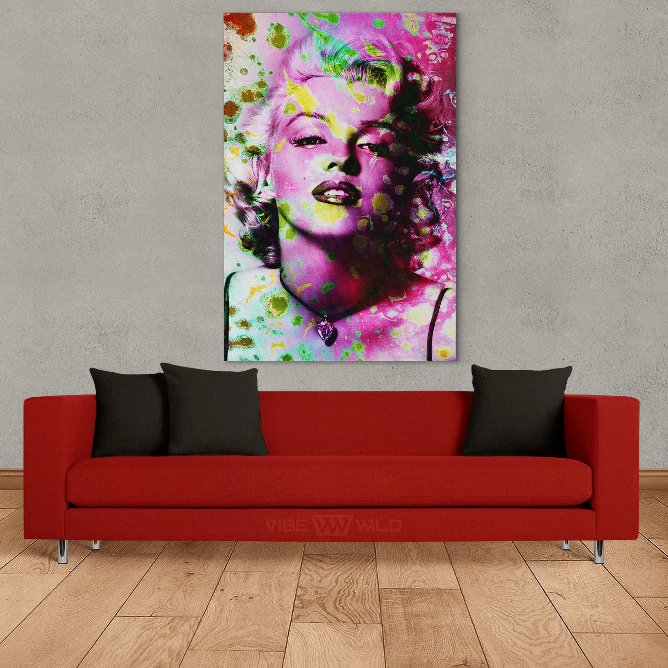 Marilyn Monroe Canvas Abstract Painting