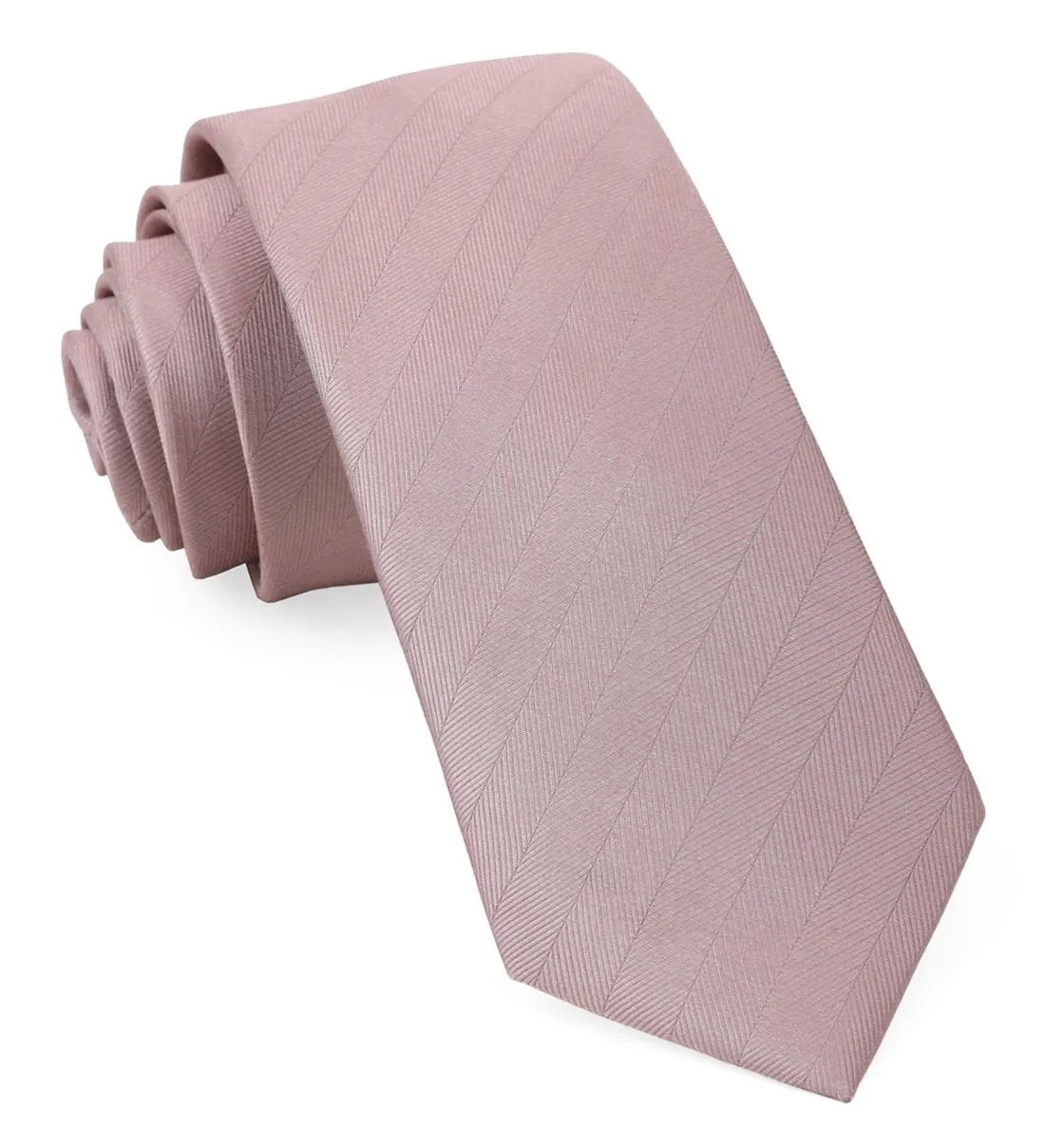 Mauve Stone Herringbone Vow Tie