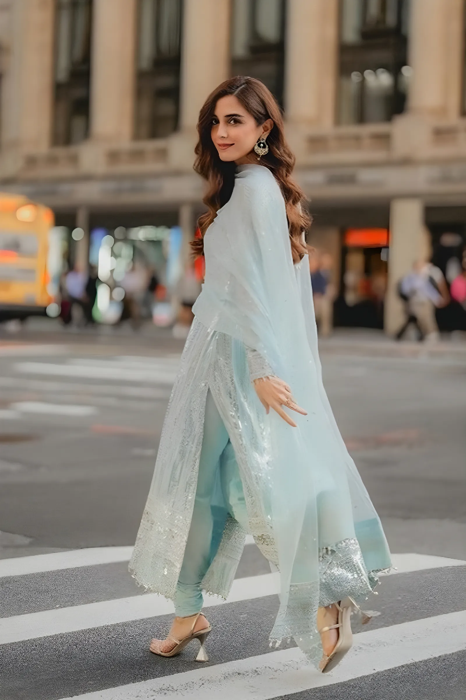 Maya Ali Chiffon Embroidered Formal sequence chiffon  Collection Unstitched