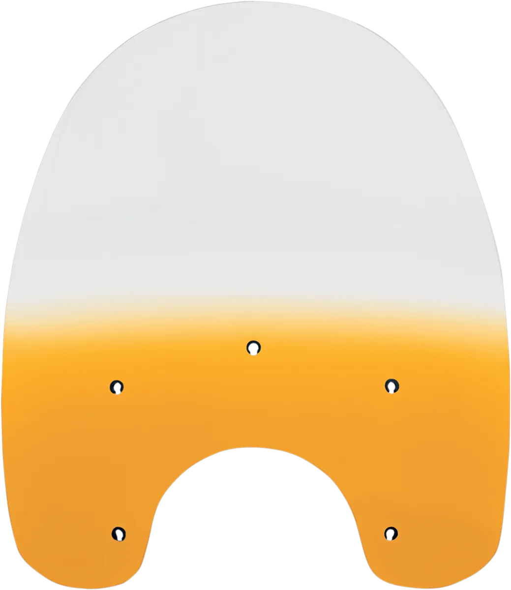 Memphis Shades MEP6355 Replacement Plastic for HD Detachable Compact Windshield - 19in. - Gradient Yellow