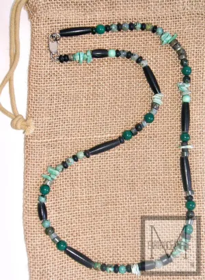 Men's Green Jade Science Fiction Necklace