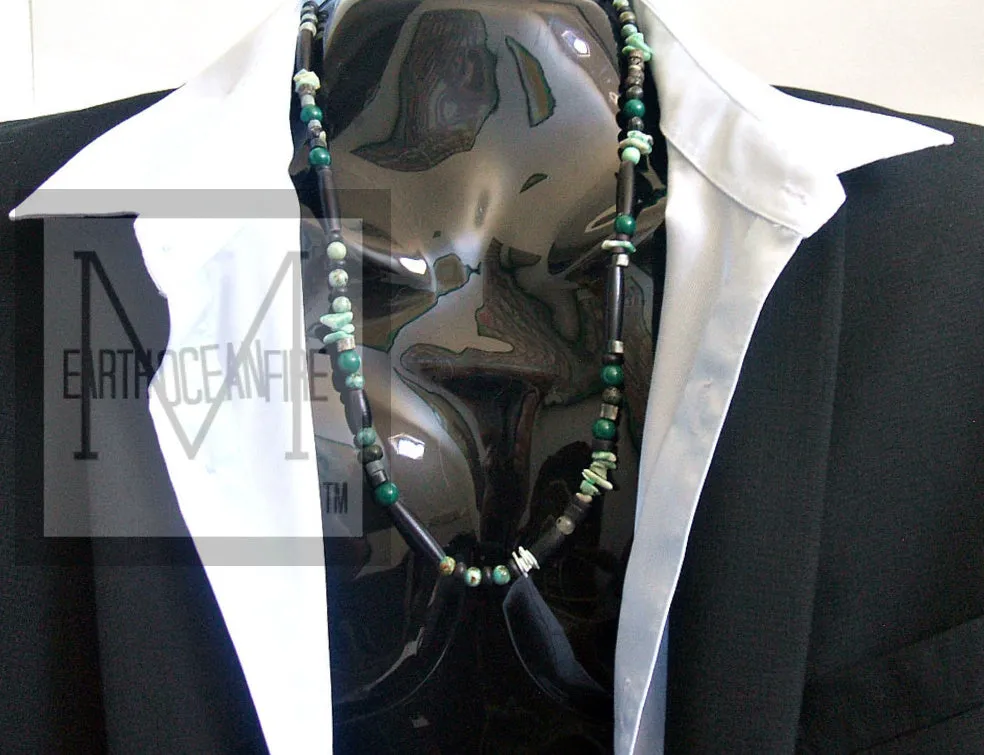 Men's Green Jade Science Fiction Necklace