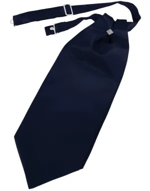 Midnight Blue Solid Satin Kids Cravat