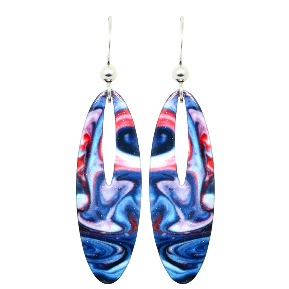 Mixstir Slender Open Oval Earrings