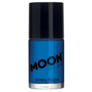 Moon Glow Intense Neon Uv Nail Polish, Neon Blue