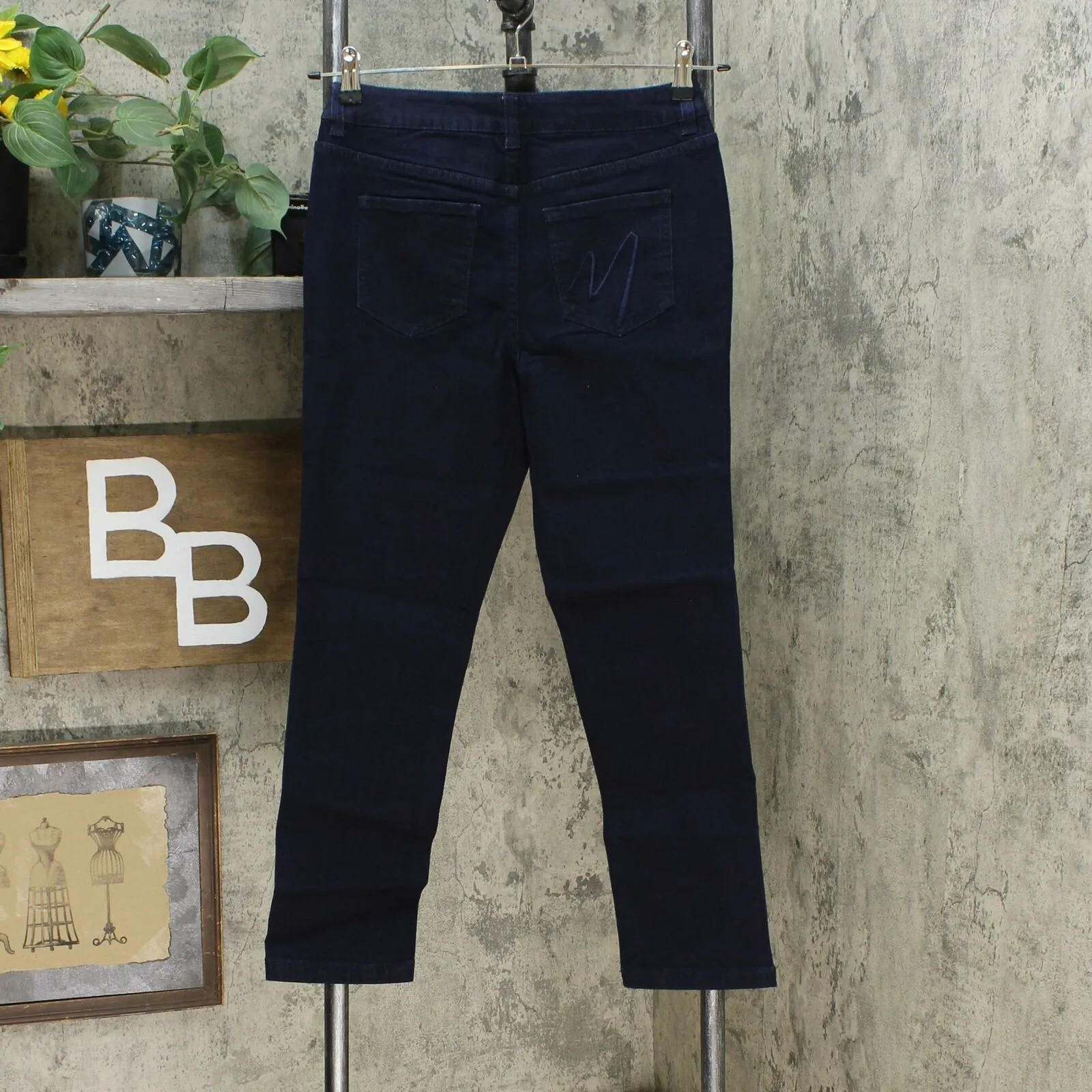 MOTTO Women's Modern Stretch Denim 5-Pocket Cropped Jeans