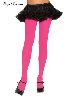 Neon Pink Nylon Tights