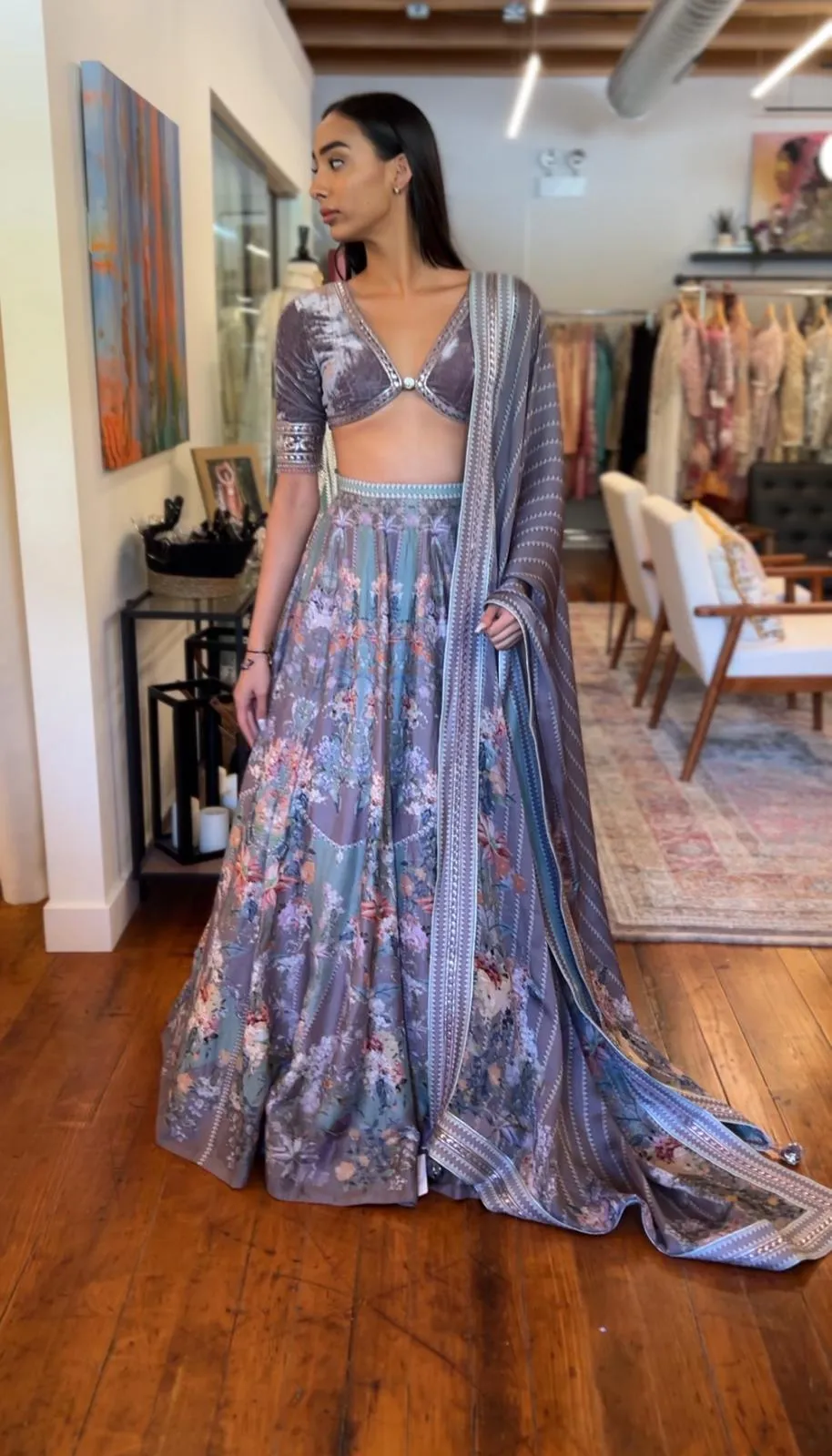 NESOI PRINTED LEHENGA SET - Ready To Ship