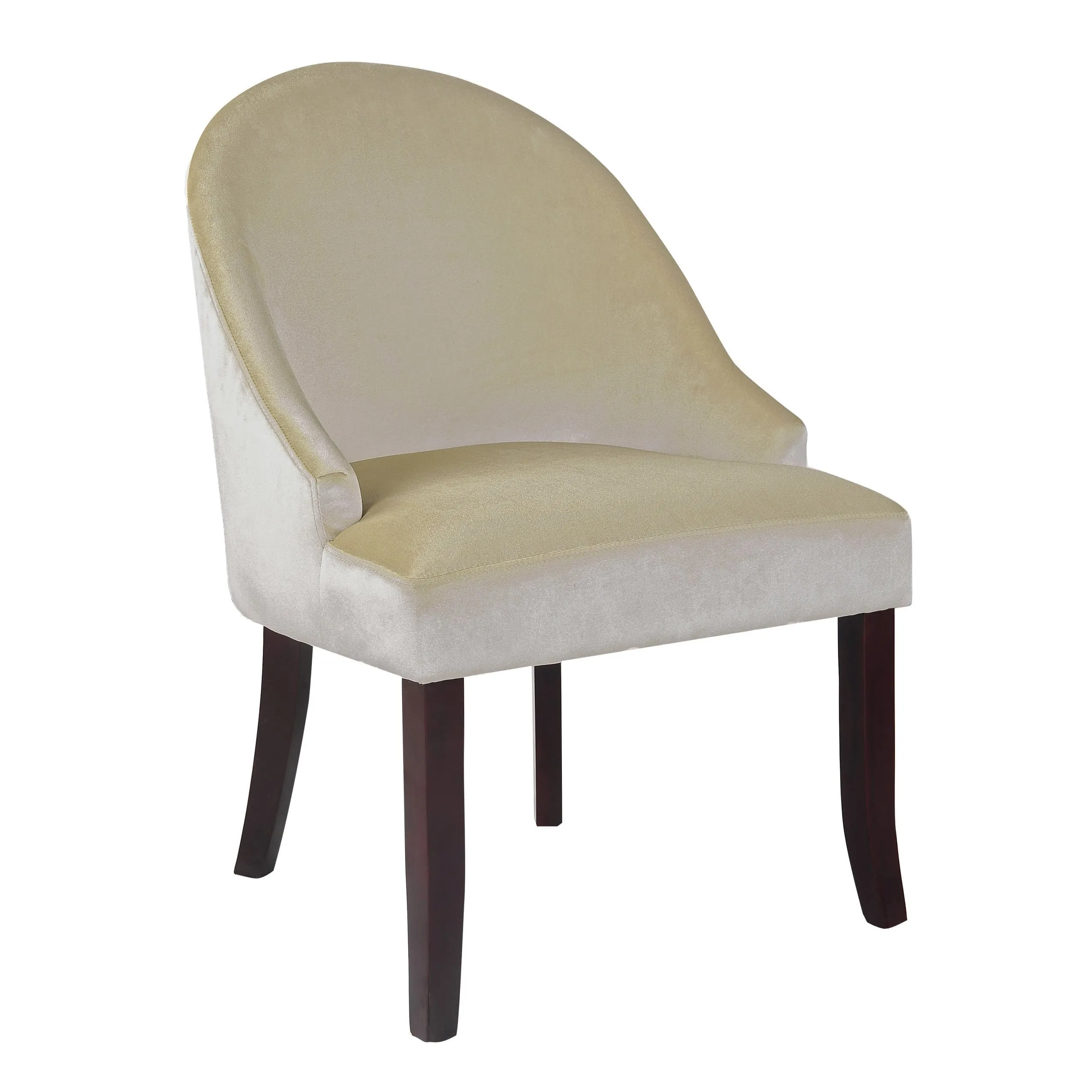 New Assembled CorLiving Antonio Velvet Accent Chair, Please Note: Small Mark on Back side of chair on Fabric, not noticeable if against a wall, shown in pics! Retails $290 