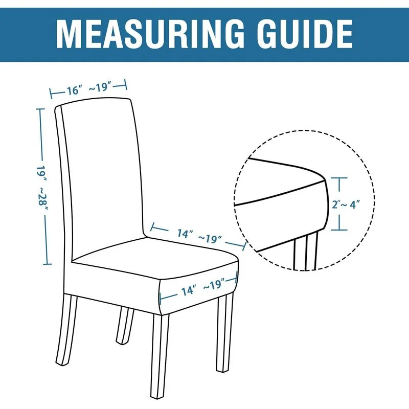 New Wayfair Enova Home SET OF 6 Soft Thick Solid Velvet Fabric Stretchy Universal Dining Chair Slipcovers (Dark Blue), Retails $27  Winner can buy up to 5 more at winning bid!
