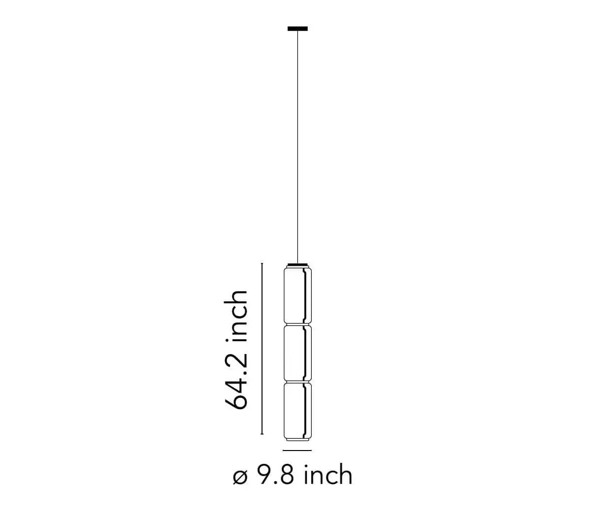 Noctambule - Pendant with Low Cylinders