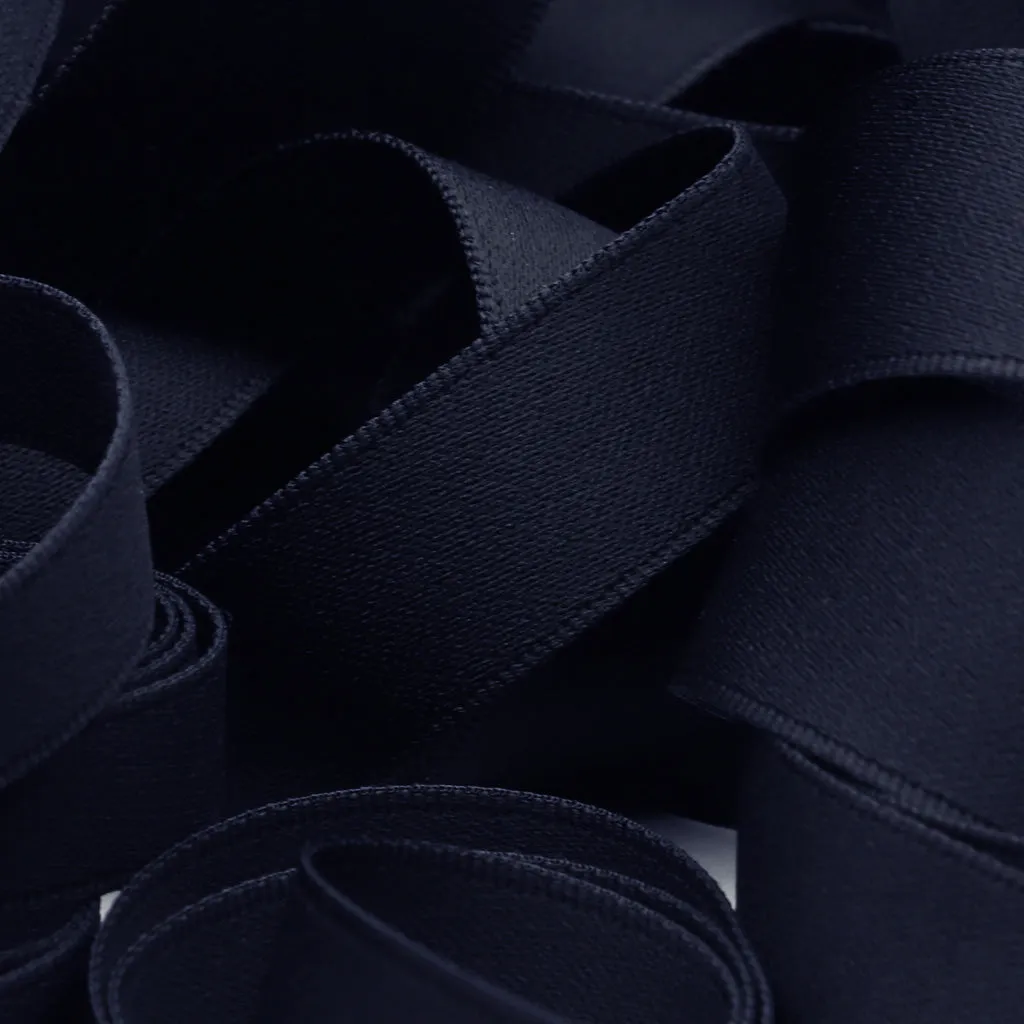 Noir Satin Ribbon #50 Black