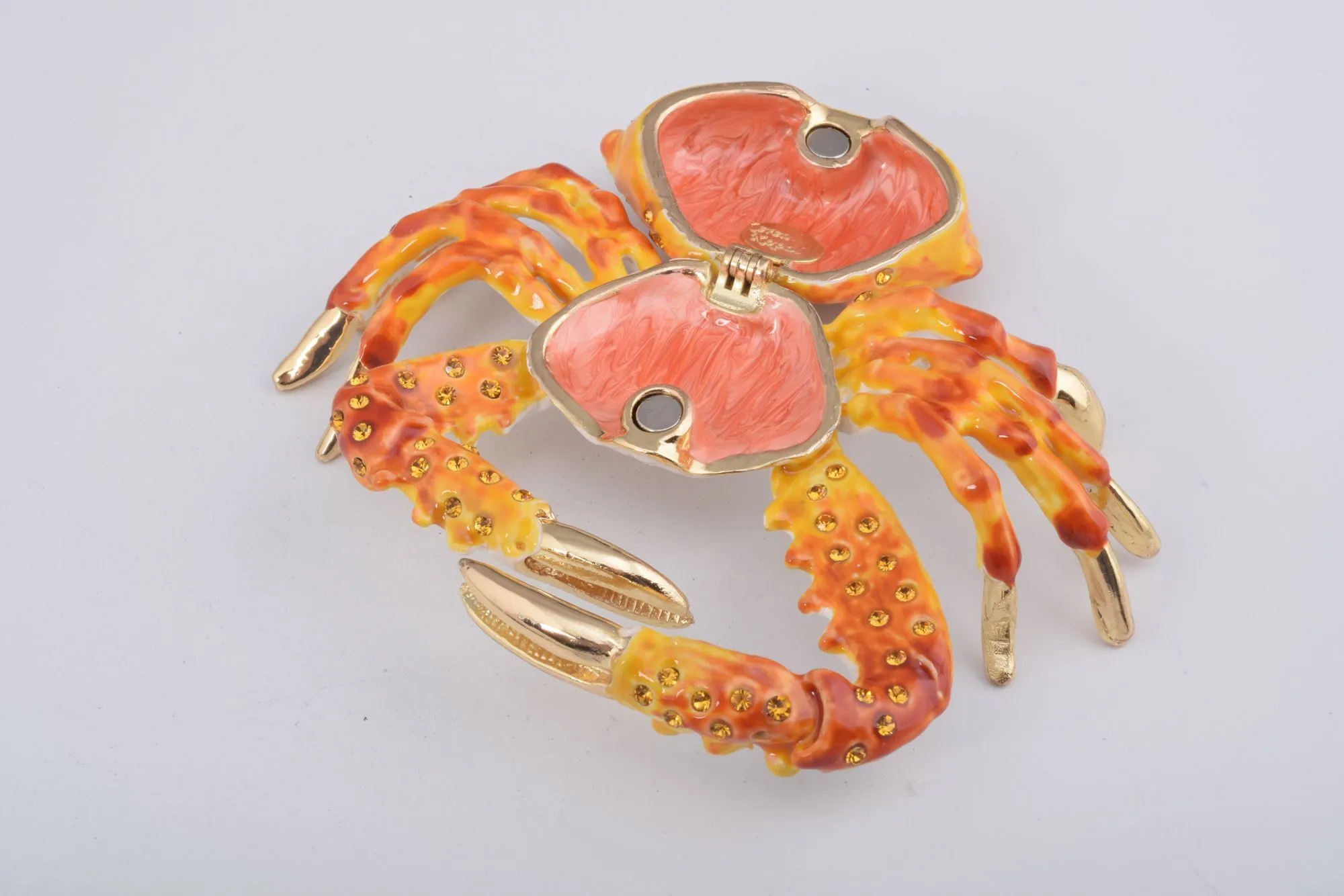 Orange Crab trinket box