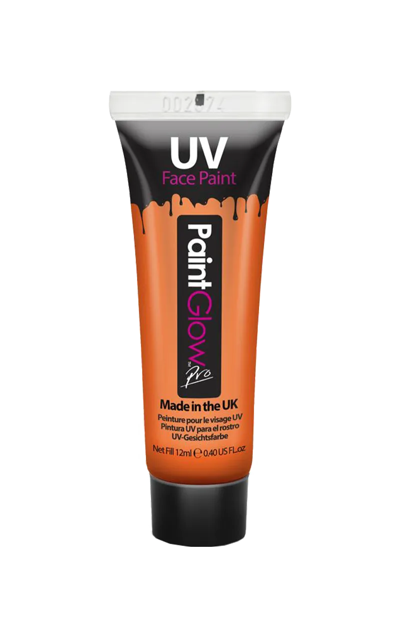 Orange UV Body and Face Paint