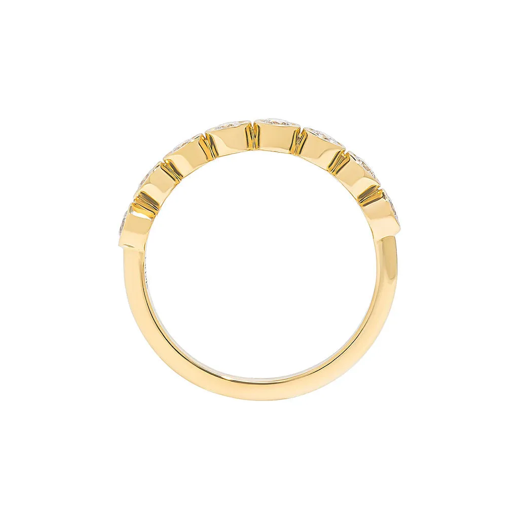 Oslo Round Half Eternity Band