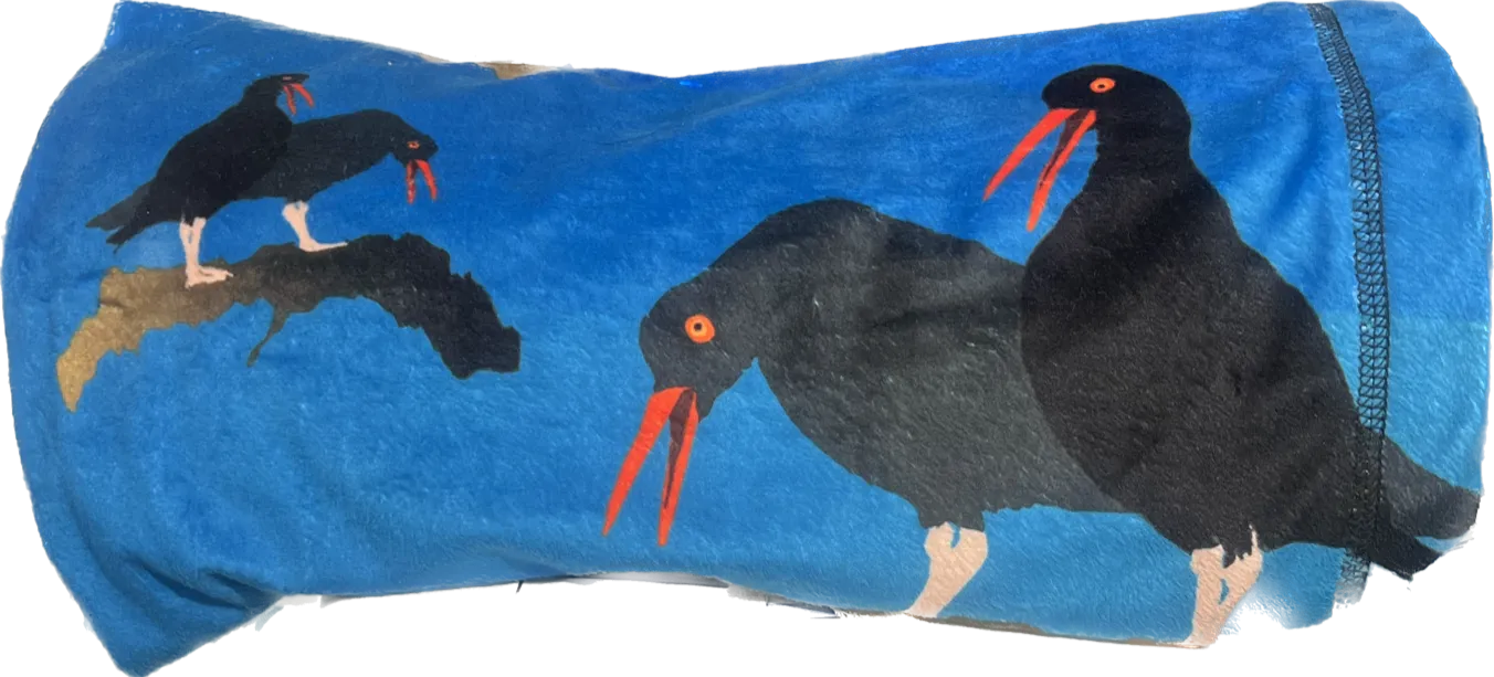 Oyster Catcher Bird Blanket