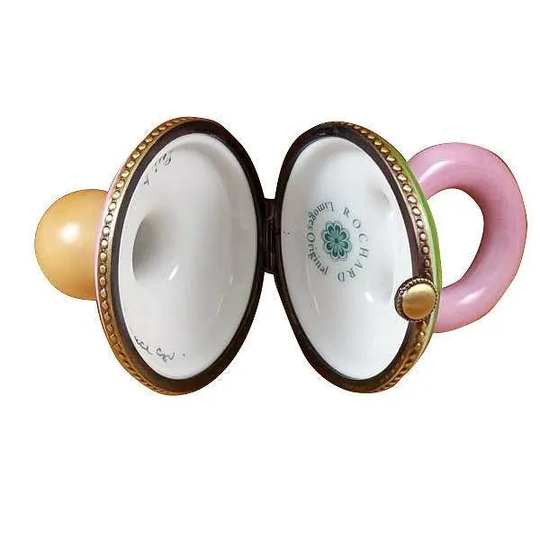 Pacifier with Rabbits - Pink