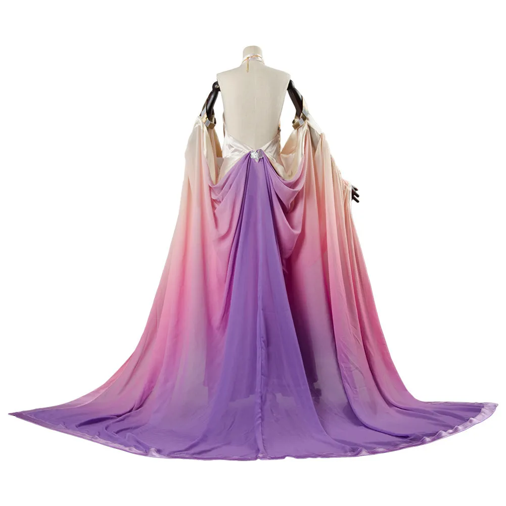 Padme Amidala Naberrie Lake Dress Cosplay Costume Halloween Carnival Suit