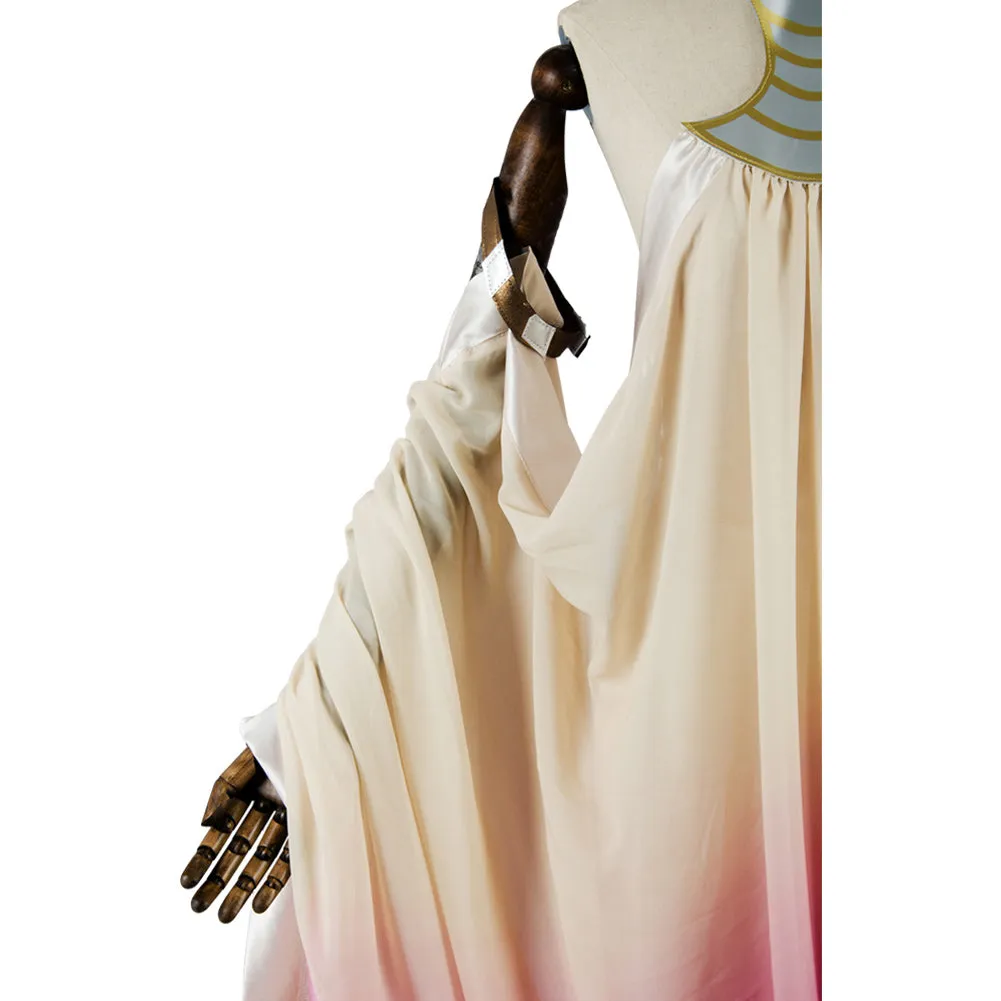 Padme Amidala Naberrie Lake Dress Cosplay Costume Halloween Carnival Suit