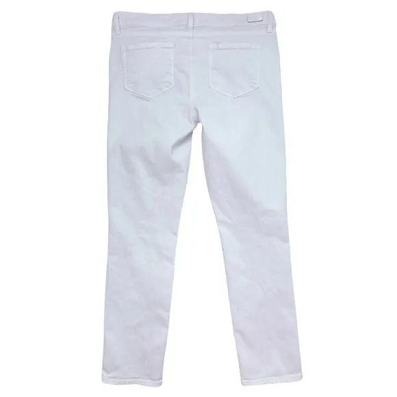 PAIGE Denim Skyline Ankle Peg Jeans Mid-Rise White Size 32
