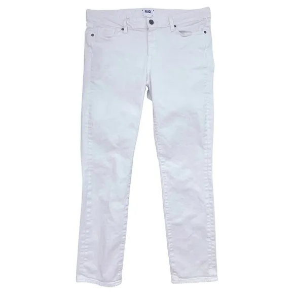 PAIGE Denim Skyline Ankle Peg Jeans Mid-Rise White Size 32