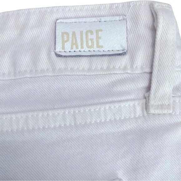PAIGE Denim Skyline Ankle Peg Jeans Mid-Rise White Size 32