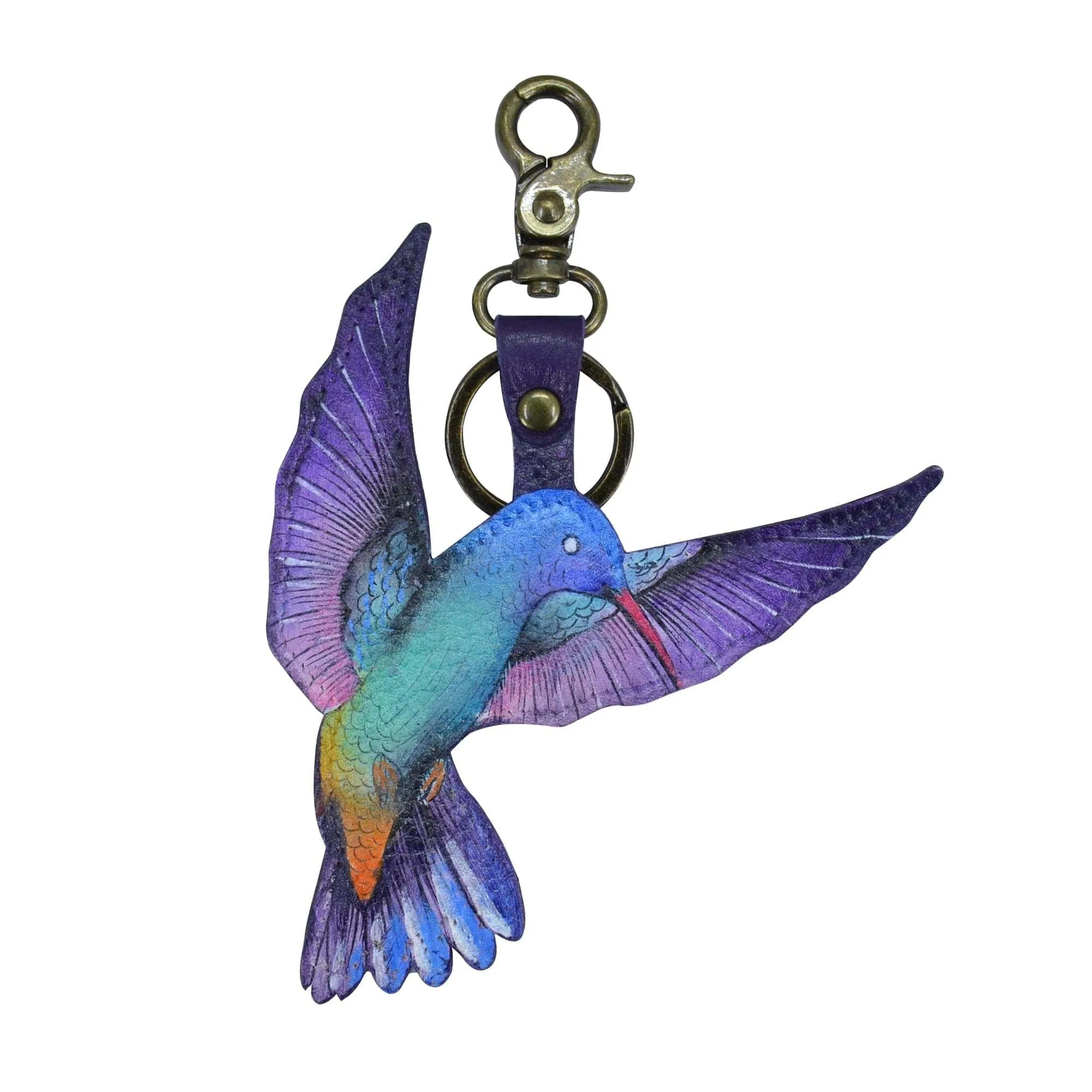 Painted Leather Bag Charm K0031 - Keycharms