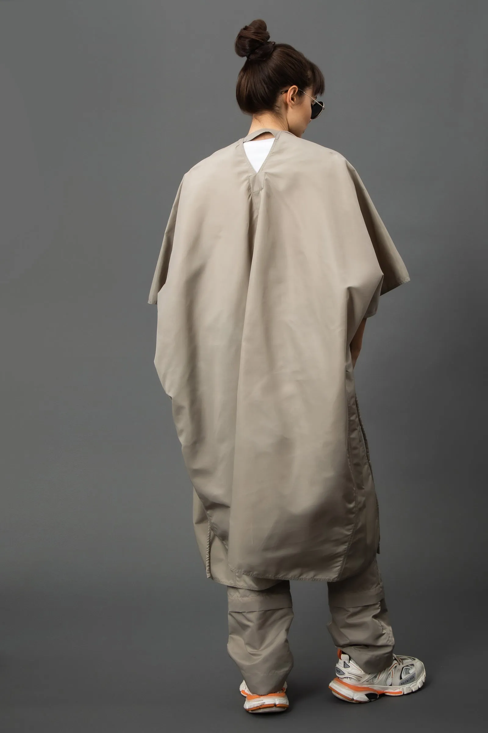 Parsa Sand Nylon Modern Duster