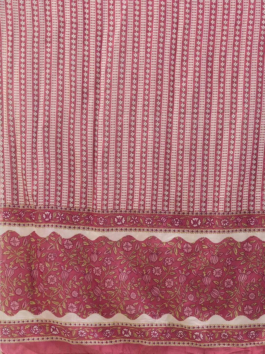 Pink Kurta Set for Women Cotton Comfort Kurta Set with Dupatta - Zola