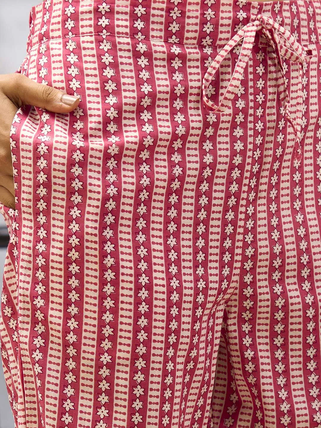 Pink Kurta Set for Women Cotton Comfort Kurta Set with Dupatta - Zola