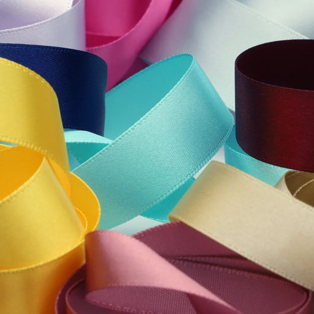 Polyester Single-Face Satin Ribbon #95 Formal Navy