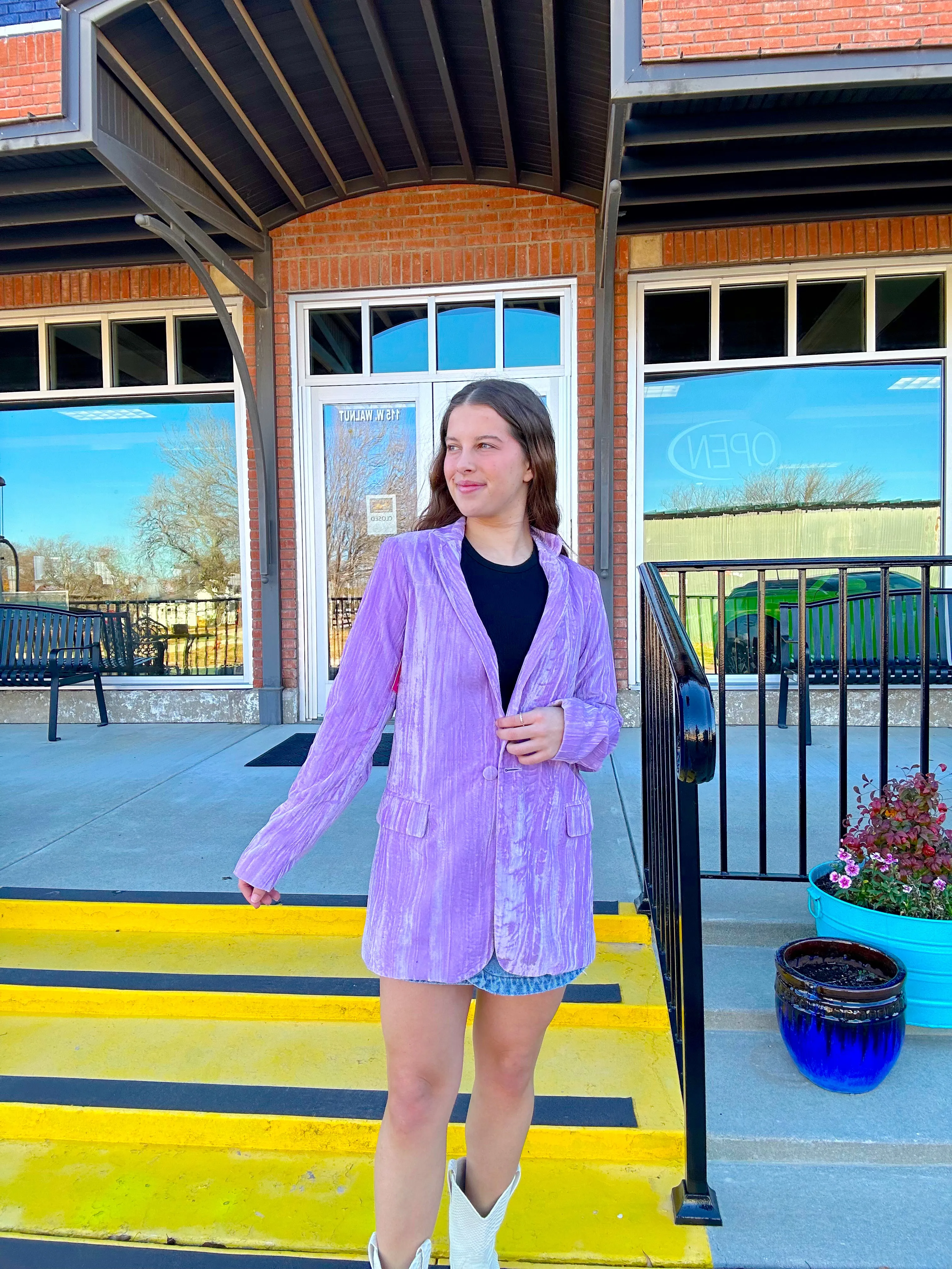 Poppy Pastel Purple Blazer